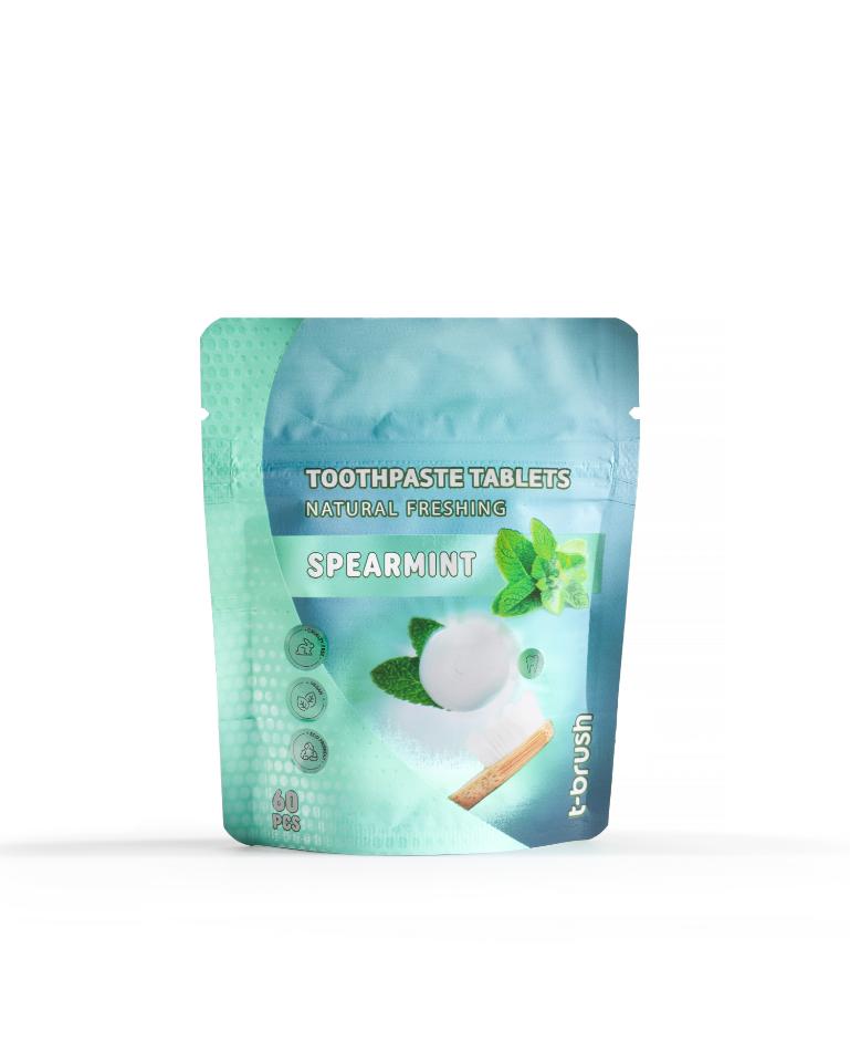 t-brush Tandpasta Tabletten met Muntsmaak - 60 Tabletten