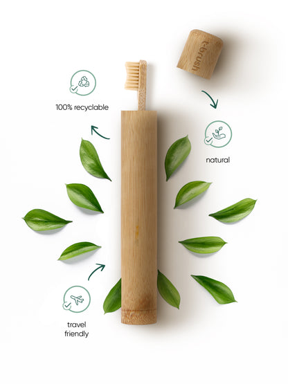 Bamboo Toothbrush Case